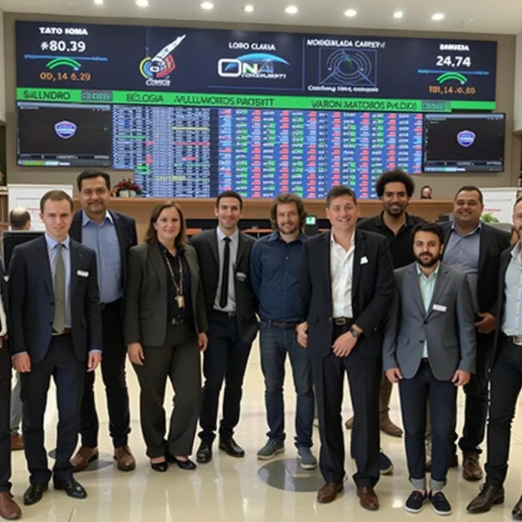 Visita da equipe à Bolsa de Valores B3 em São Paulo